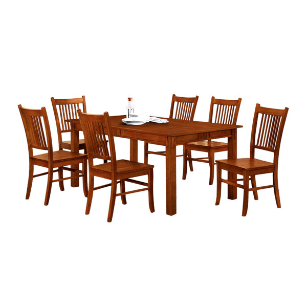 Millwood Pines Venable 70.75'' Solid Oak Dining Table Wayfair